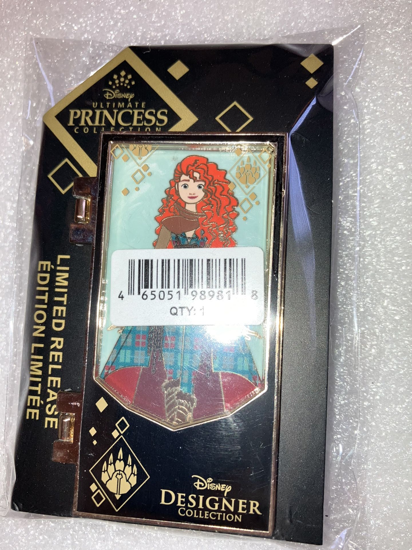 NEW Retired HTF Disney Designer Ultimate Princess Collection Merida Hinged Pin