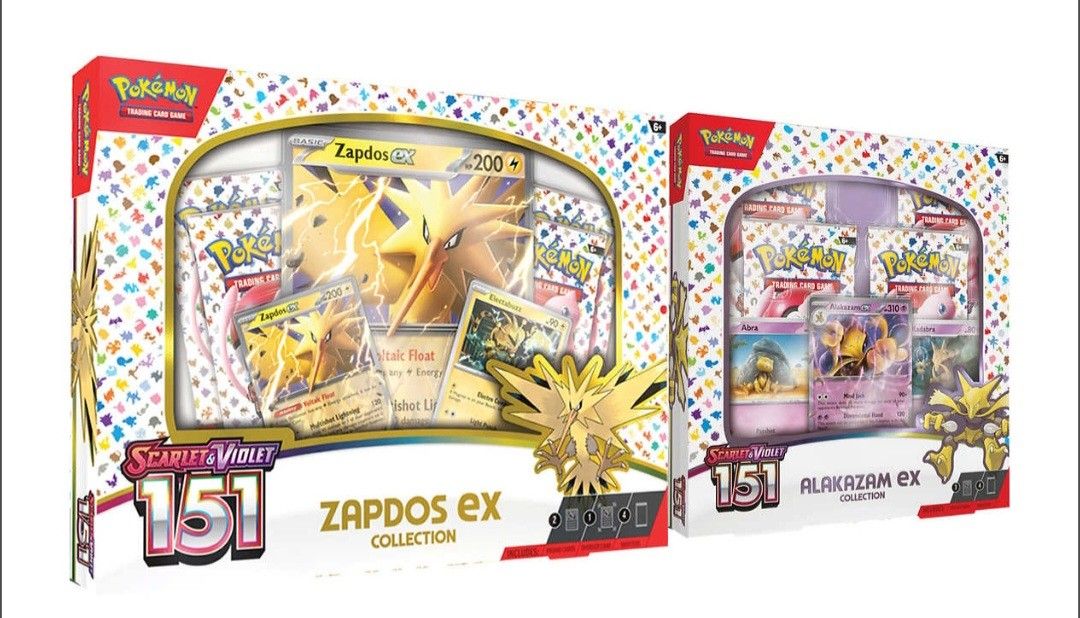 Pokemon 151 Scarlet & Violet ex Boxes - Alakazam & Zapdos, 2-pack