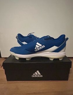 Adidas Baseball Cleats Blue and White