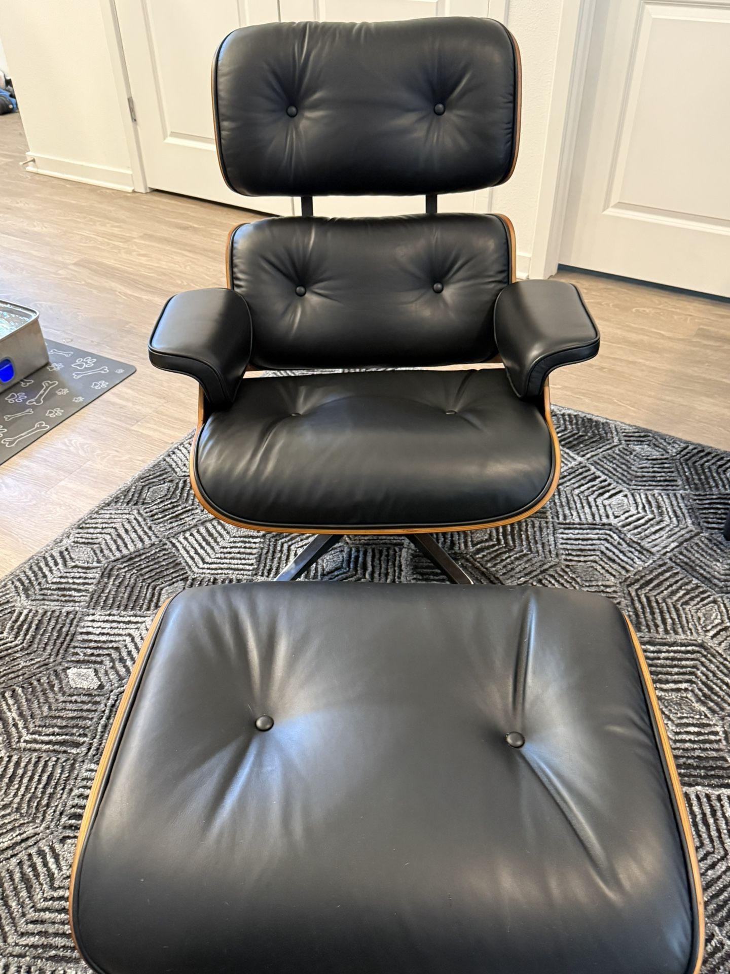 Eames Style Chair And Ottoman 