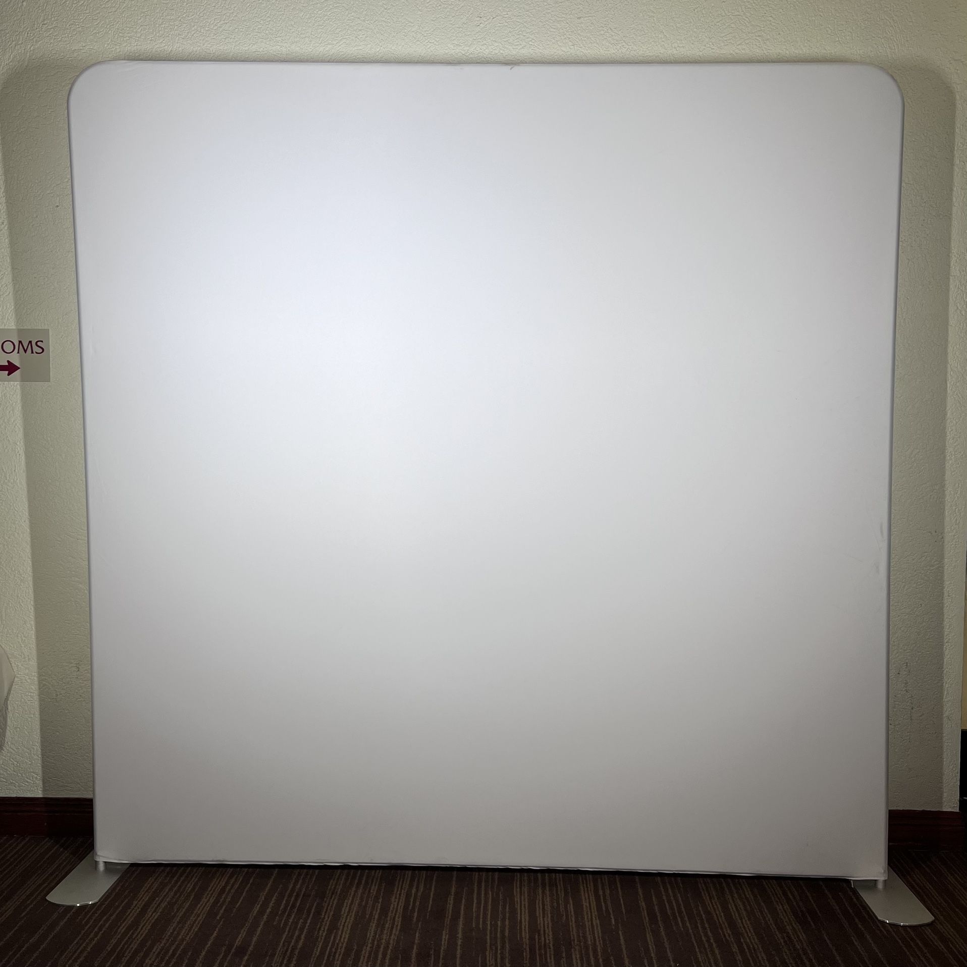 Photobooth Fabric tension Cover 7x7 white