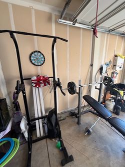 Weights and dip bar