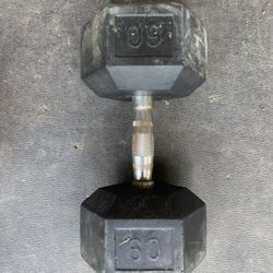 60 Lb River Hex Head Dumbbell