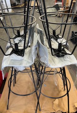 Black & grey stools