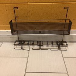 Wall Mounted Black Metal Hook Hanging Jewelry Organizer Rack