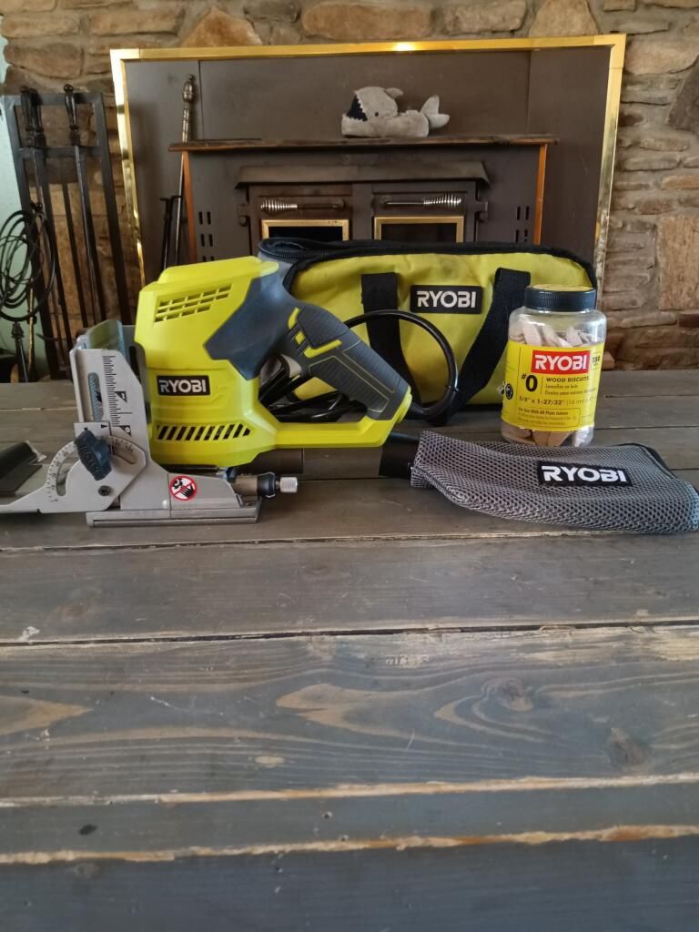 6amp AC Biscuit Joiner Kit with Dust collector and bag