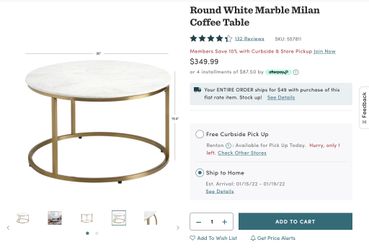 Marble Coffee Table