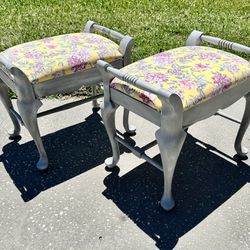 $50 Each Antique Vanity Stools Or Piano Seats Or Whatever You Prefer!