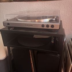 Audio technica AT-LP60X + stand + Speaker Bundle