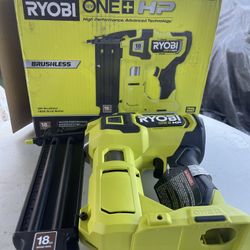 RYOBI ONE+ HP 18V 18-Gauge Brushless Cordless AirStrike Brad Nailer (Tool Only)