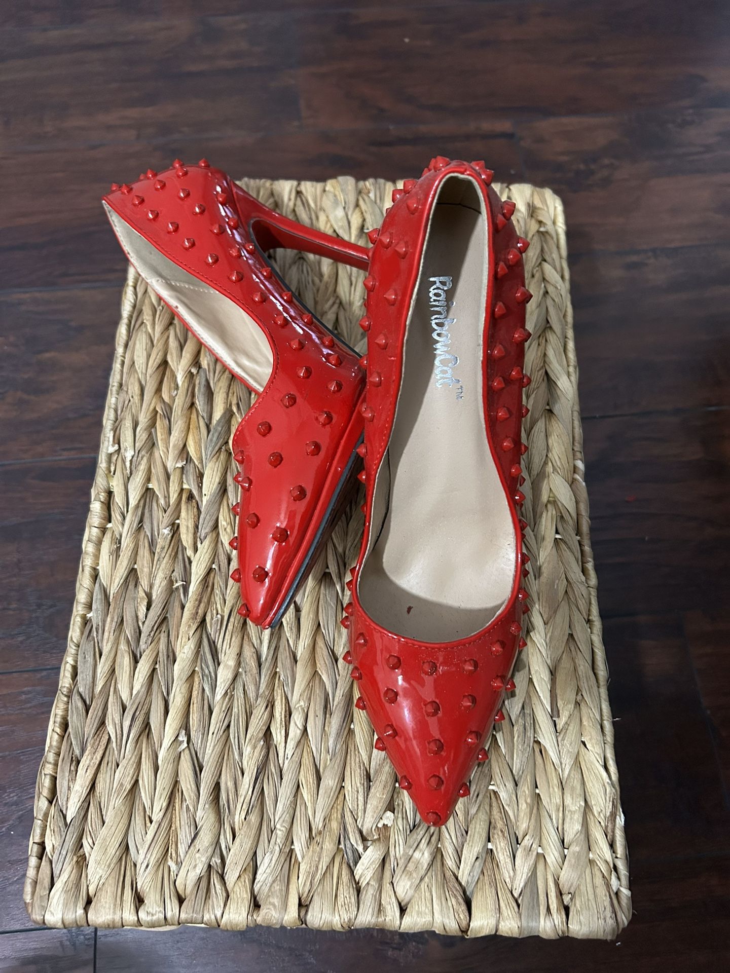 Red Studded Heel