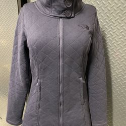 The North Face Purple Zip Up Quilted Diamond Winter Womens Coat Size Small
