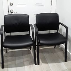 2 Black chairs 