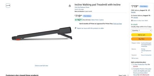 New incline walking pad treadmill
