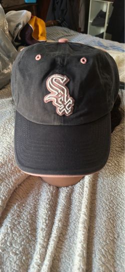 Vtg Chicago White Sox Pink Logo Baseball Hat Cap 1 Sz OBO