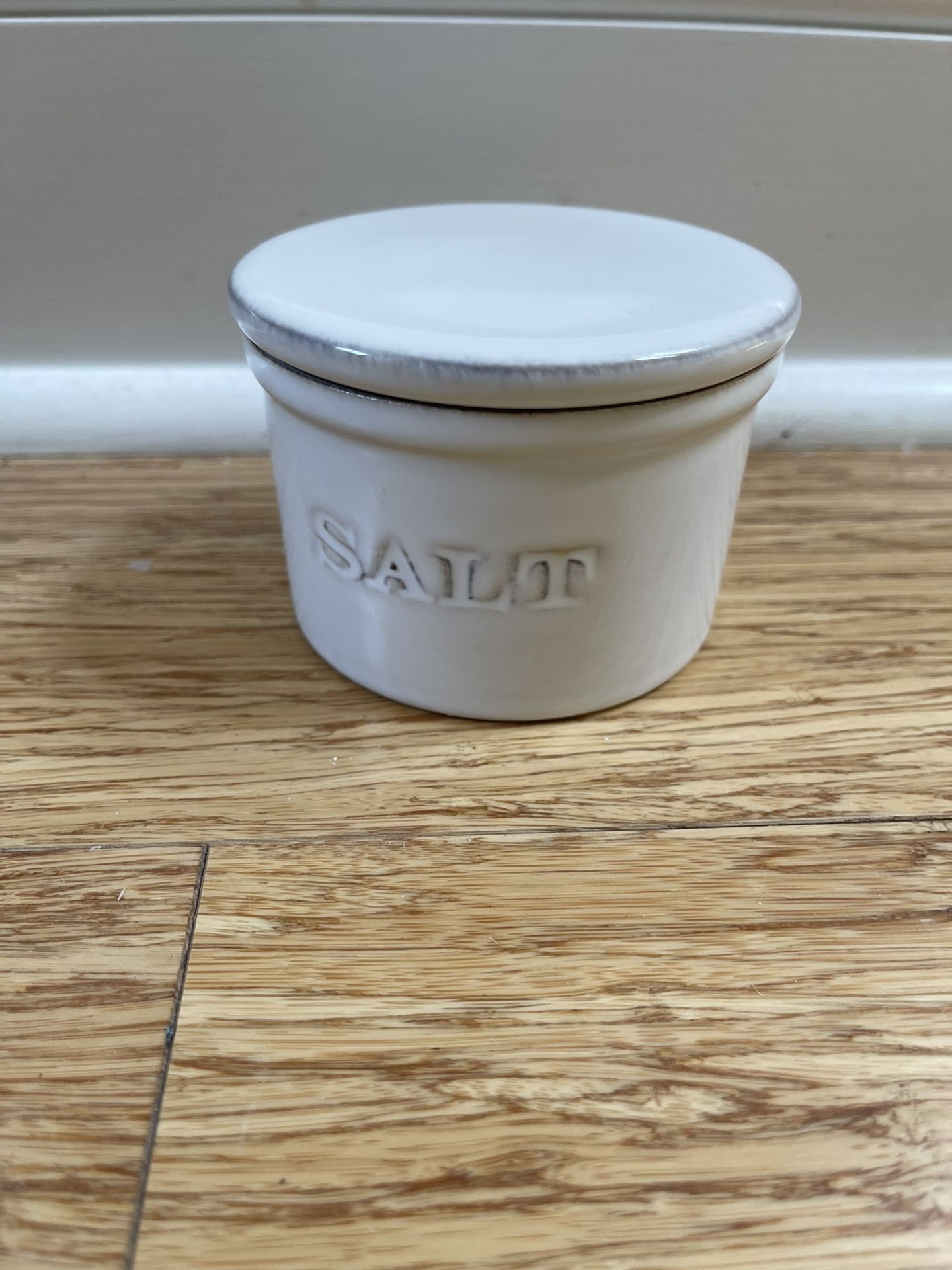 Crate and Barrel salt cellar NEW