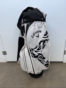 Callaway Solaire 6-way Golf Cart Bag Black White With Rain Hood