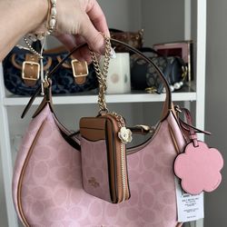Coach Powder Pink Emily Bag and Wallet