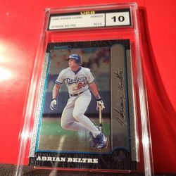 ADRIAN BELTRE  1999 Bowman Chrome Baseball Los Angeles Dodgers  UCG GEM MINT 10