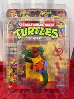 Vintage TMNT Leatherhead Unpunched MOC W/Protector