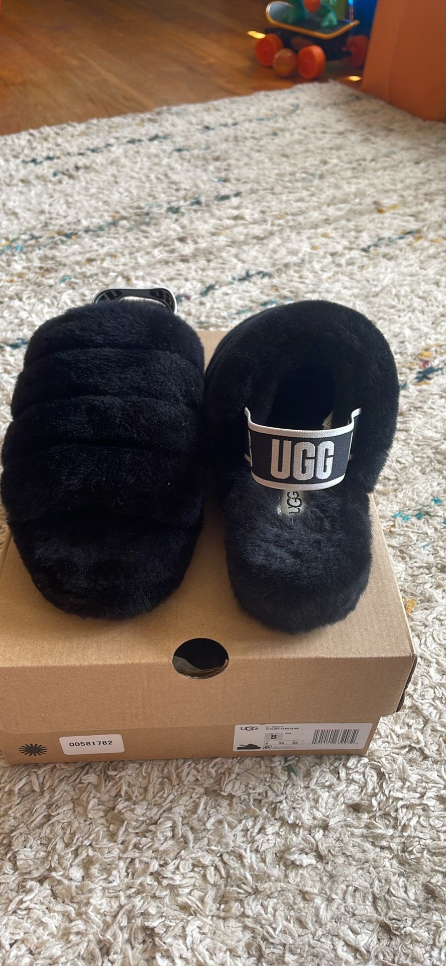 Black Ugg Slip Ons Size 8