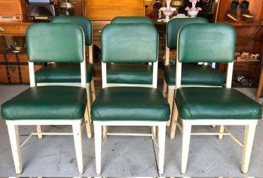 Set Of 6 1960’s Chromecraft Mid Century Heavy Duty Steel Chairs