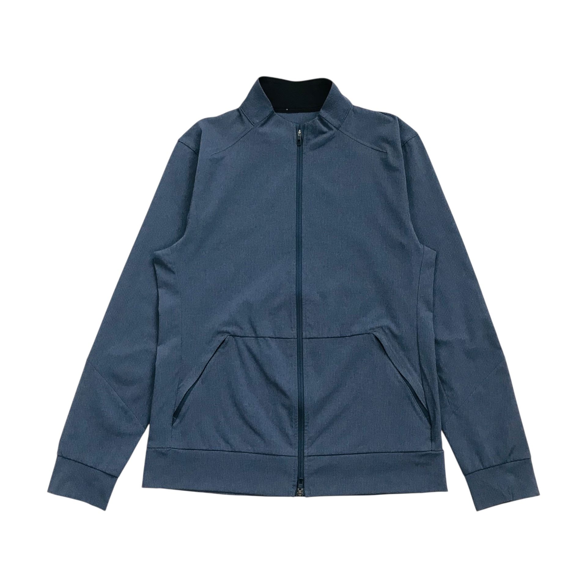 Lululemon Airing Easy Jacket Mens Small S Blue Training Full Zip Breathable Gym