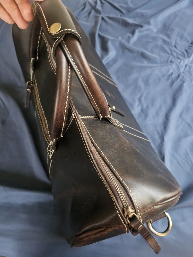 Buffalo Leather Duffle Bag