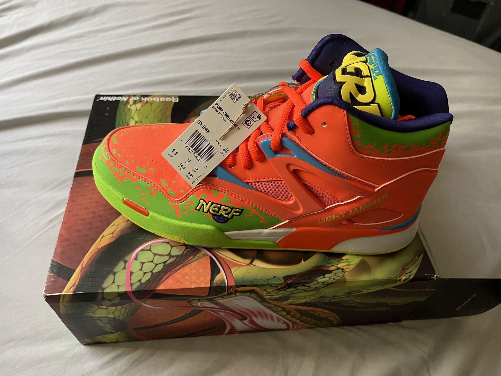 New Reebok Nerf Pump Omni Zone II