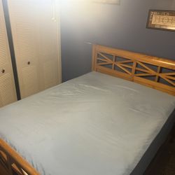 Queen Size Bed “frame And Mattress “