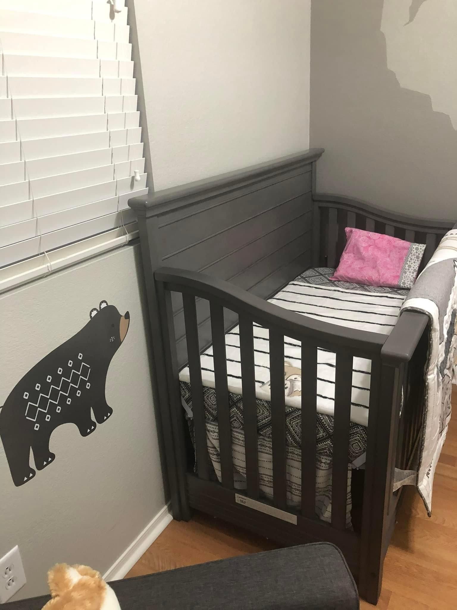 Evolur Waverly In Crib W/mattress/toddler Bed Rail