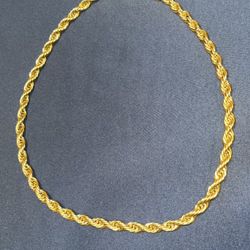 $70 Rope Chain 18k Gold Plated