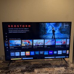 Vizio 50 4K Smart Tv has bottom blur mark
