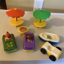 Vtg Fisher Price Toys. Ship Shows Wear
