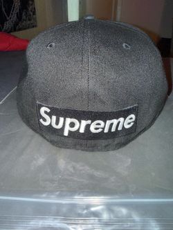 Supreme reverse box logo fitted cap