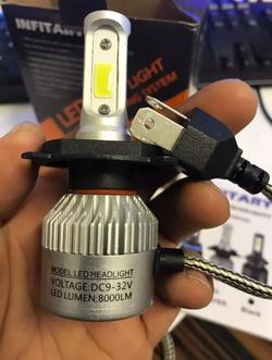 2 pcs LED Car Headlights, Fogs, or Daytime (White 6500k, 8000 Lumens) *6 Months Warranty*