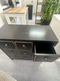 Black 9-Drawer Accent Dresser / Storage Cabinet – Vintage Inspired
