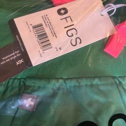 Green Figs  Scrub Uniform Set Top And Bottom 