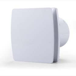 Zeyzer Exhaust Fan 110 CFM 1.0 Sones 5.9" Duct White Square