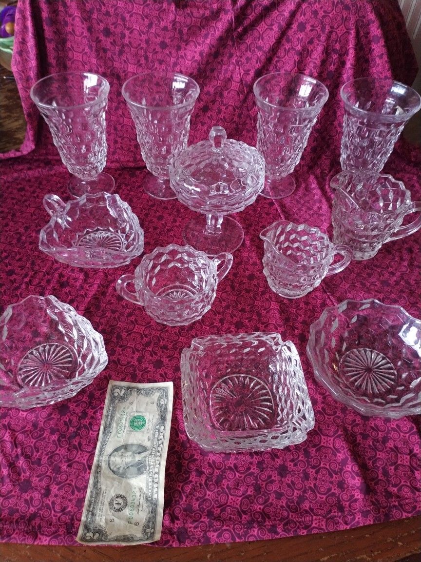 Vintage Glassware incl. Ashtray & Mini Compote