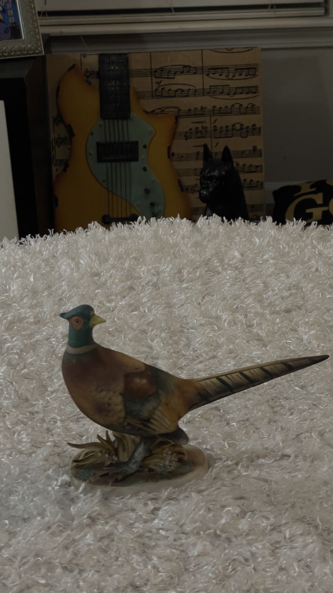 Collectible and Vintage Lefton China Pheasant figurine. EXCELLENT condition.