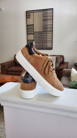 NEW Kurt Geiger Men's Laney Lace Up Sneaker US 8.5 Tan Suede Shoes