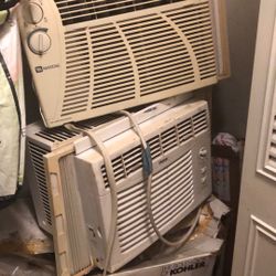 Air Cons This Summer Both Work Cleaned But Still Wear and Tear Both Work Good 