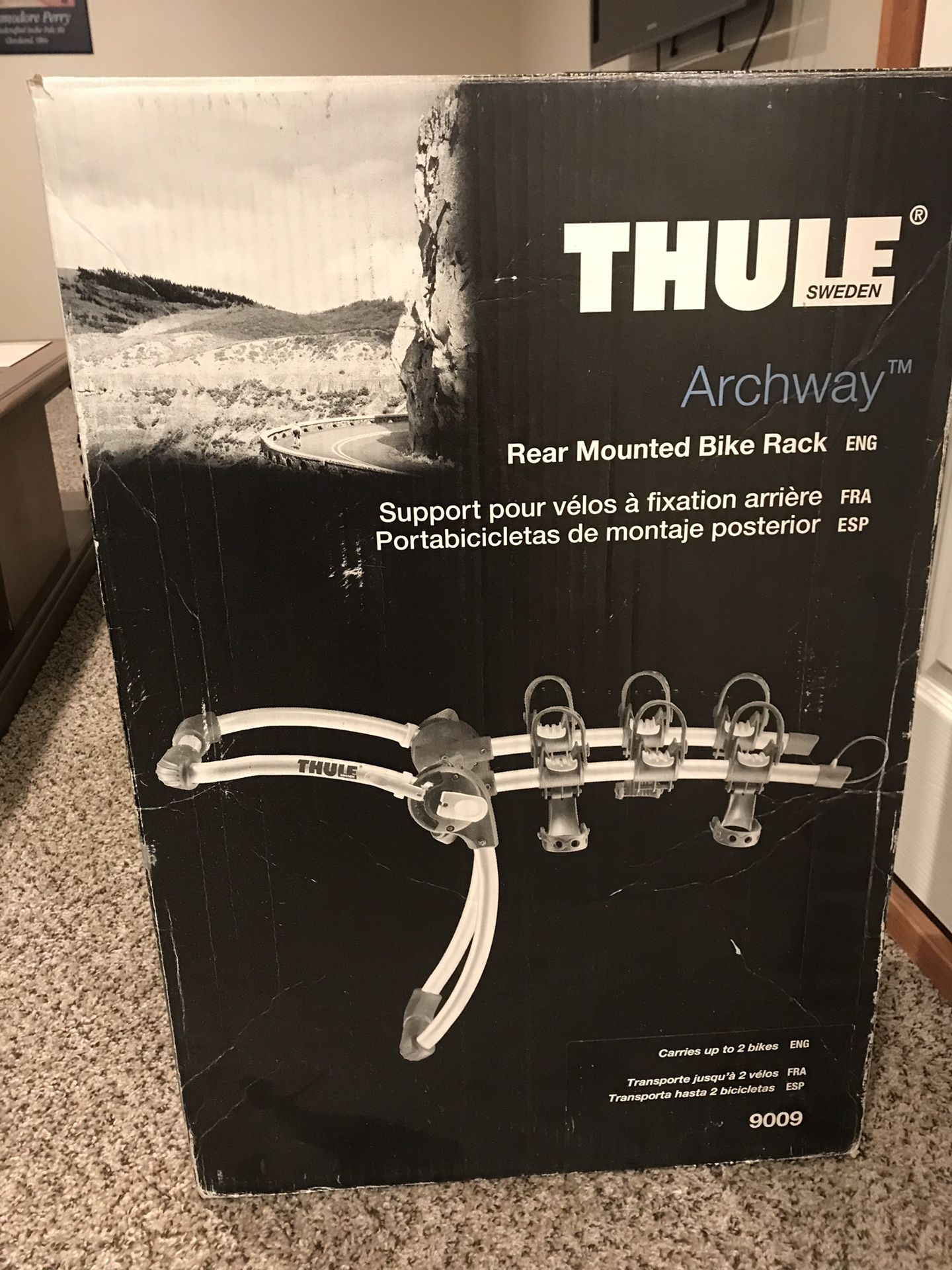 Thule rear mounted bike rack