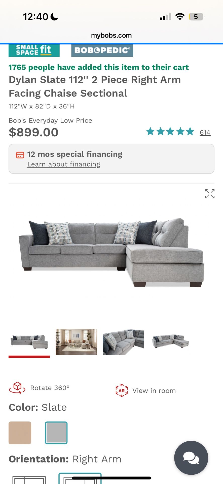 Grey Sectional