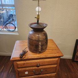 Antique Tekhi Jar Lamp 