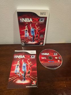 NBA 2K13 Nintendo Wii 2012 Complete CIB Game Case Manual Disc Jay-Z Basketball