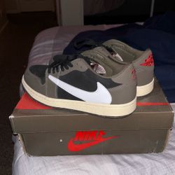Travis Scott Jordan 1 Low Black Olive