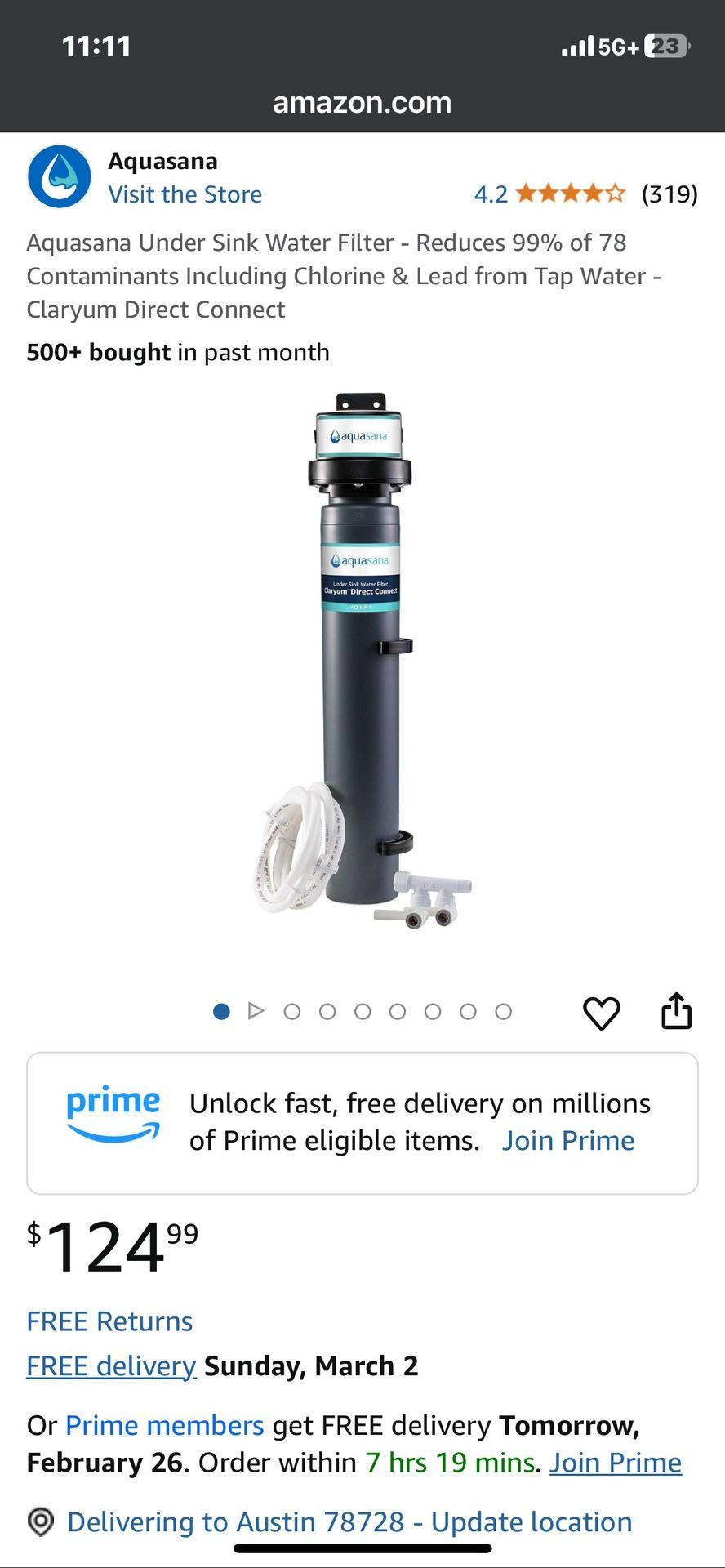 Aquasauna Direct Connect Under Cabinet Water Filtering System