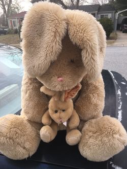 Large Easter bunny with baby bunny only 15 farm